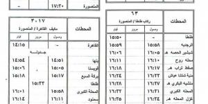 مواعيد القطارات من القاهرة إلى محطات الوجه البحري في رمضان 2025 - عرب بريس