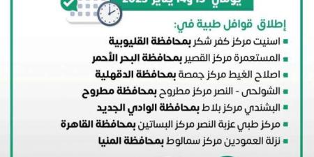 انطلاق 7 قوافل طبية في المحافظات ضمن «حياة كريمة» اليوم.. اعرف الأماكن - عرب بريس