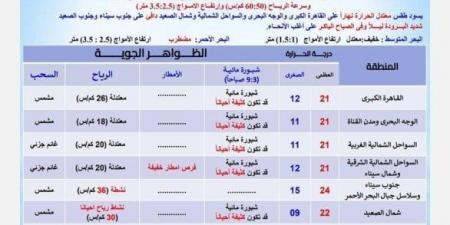 تحذير عاجل من الأرصاد بشأن حالة الطقس اليوم السبت 1 فبراير 2025: احذر الشبورة - عرب بريس