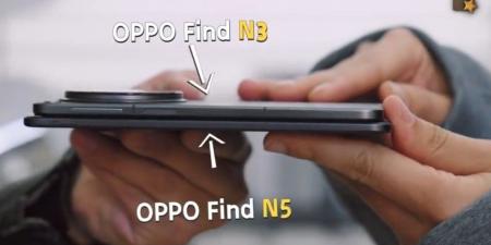 هكذا ستبدو سماكة هاتفي Oppo Find N5 و OnePlus Open 2 - عرب بريس