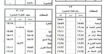 تعديل مواعيد القطارات...تفاصيل استعدادات هيئة السكة الحديد لاستقبال شهر رمضان المبارك - عرب بريس