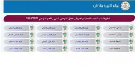 رابط التقييمات لجميع الصفوف الدراسية للترم الثانى 2025 - عرب بريس