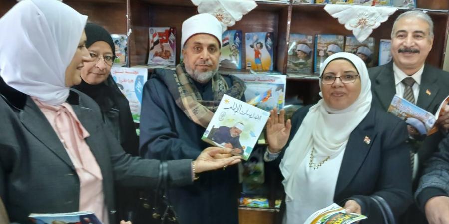 الجنيدي يفتتح المكتبة الرئيسية لمعهد شيبة الإبتدائي بغرب الزقازيق - عرب بريس