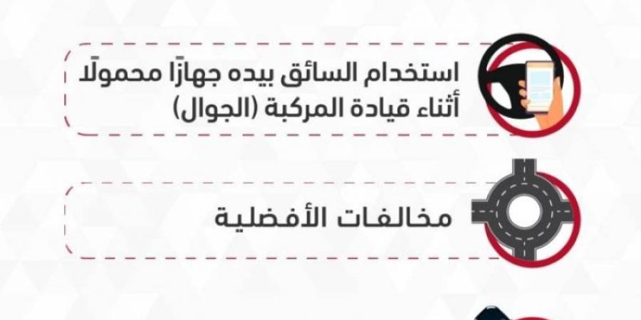 المرور السعودي: استخدام الجوال يتصدّر مسببات الحوادث المرورية يمنطقة جازان - عرب بريس