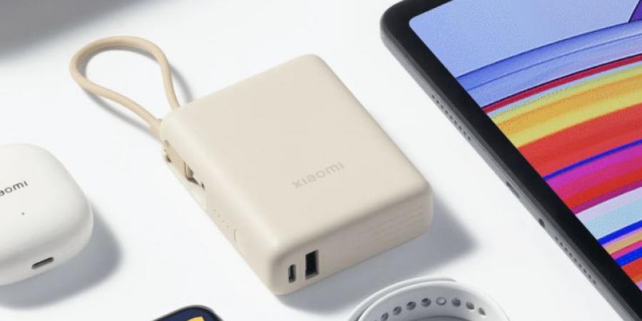 شاومي تطلق جهاز باور بانك جديد بقوة 165 واط مع كابل USB-C مدمج وإصدار أصغر بقدرة 33 واط - عرب بريس