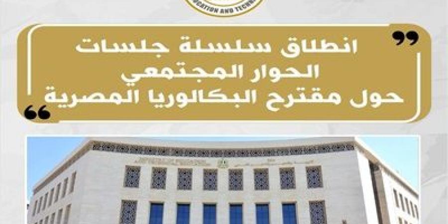 انطلاق سلسلة جلسات الحوار المجتمعى حول مقترح "شهادة البكالوريا" - عرب بريس