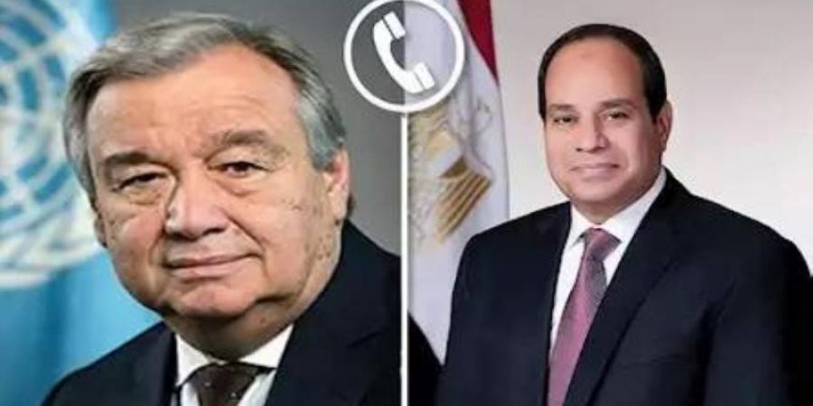 السيسي وغوتيرش يناقشان تطورات الأوضاع في المنطقة - عرب بريس