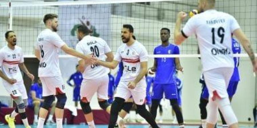 الزمالك يهزم سموحة 3 - 1 فى خامس جولات الدور الثانى بدورى رجال الكرة الطائرة - عرب بريس