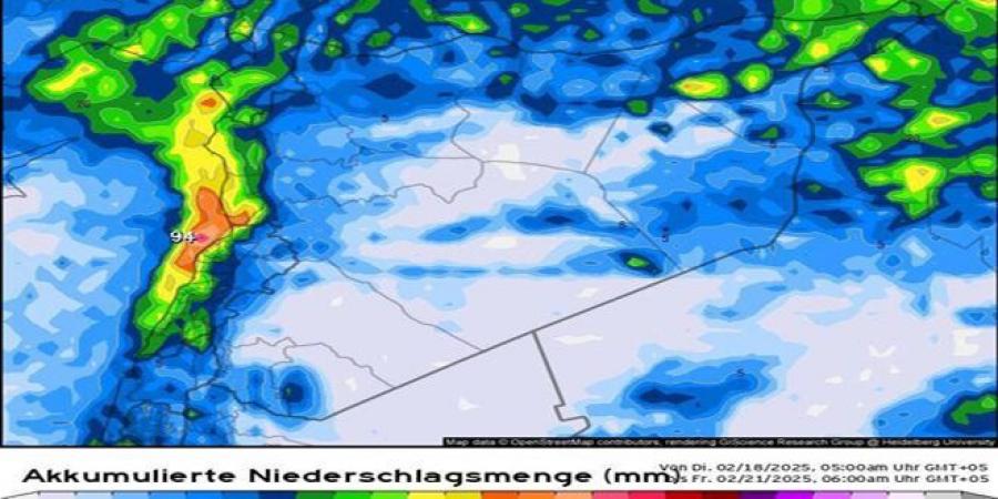 حالة عدم استقرار تؤثر على سوريا غداً في مقدمة لمنخفض جوي - عرب بريس