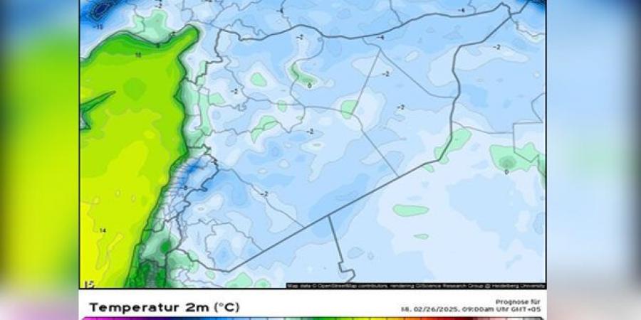 حالة الطقس: الحرارة إلى ارتفاع مع استمرار موجة الصقيع حتى فجر ‏الجمعة - عرب بريس